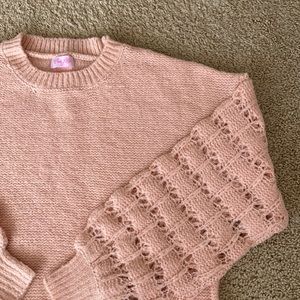 NWOT pink lily sweater